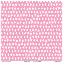 Baby Bground Papers - Pink Ted
